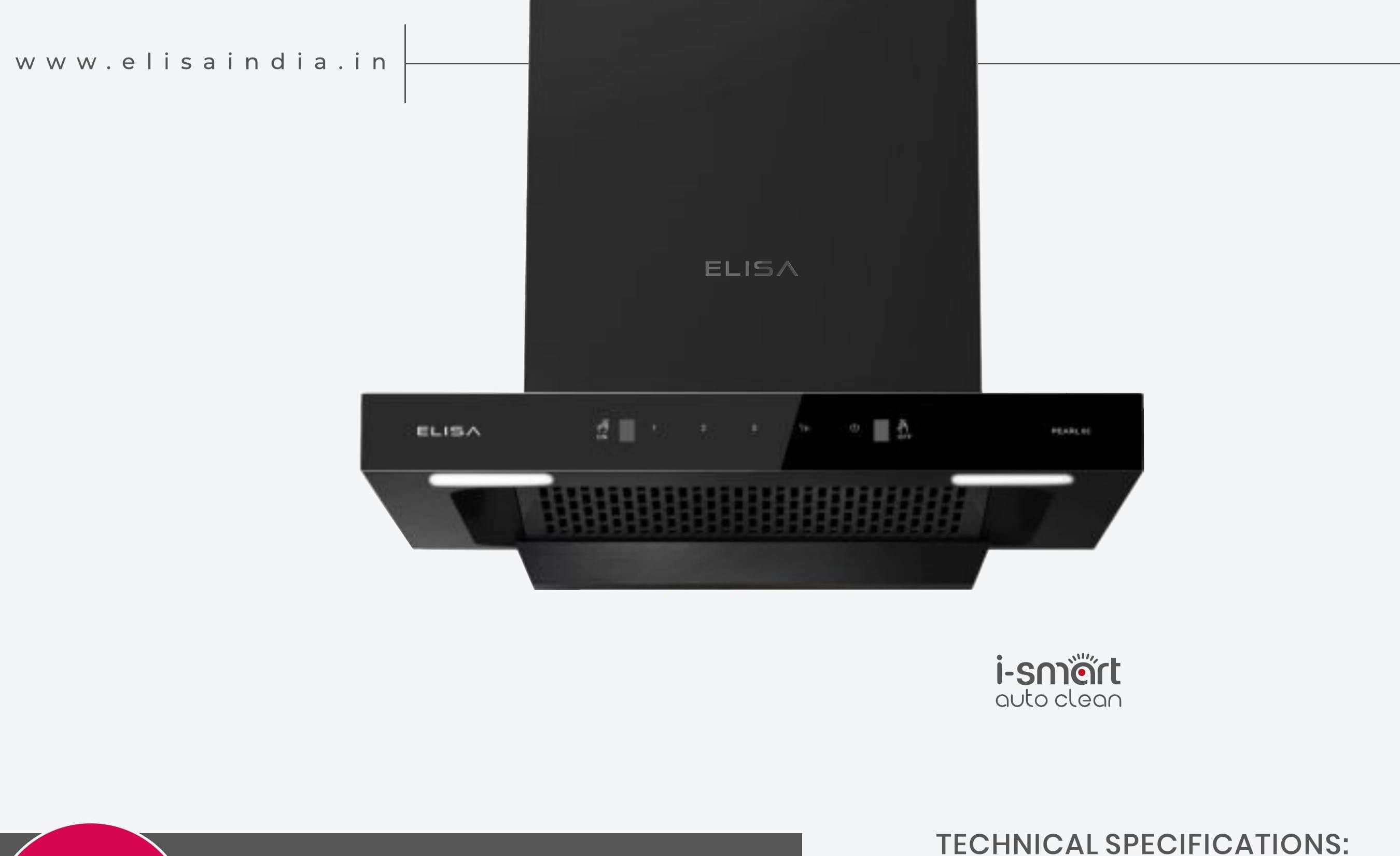 Elisa Pearl 60 - Elisa India Kitchen Chimneys