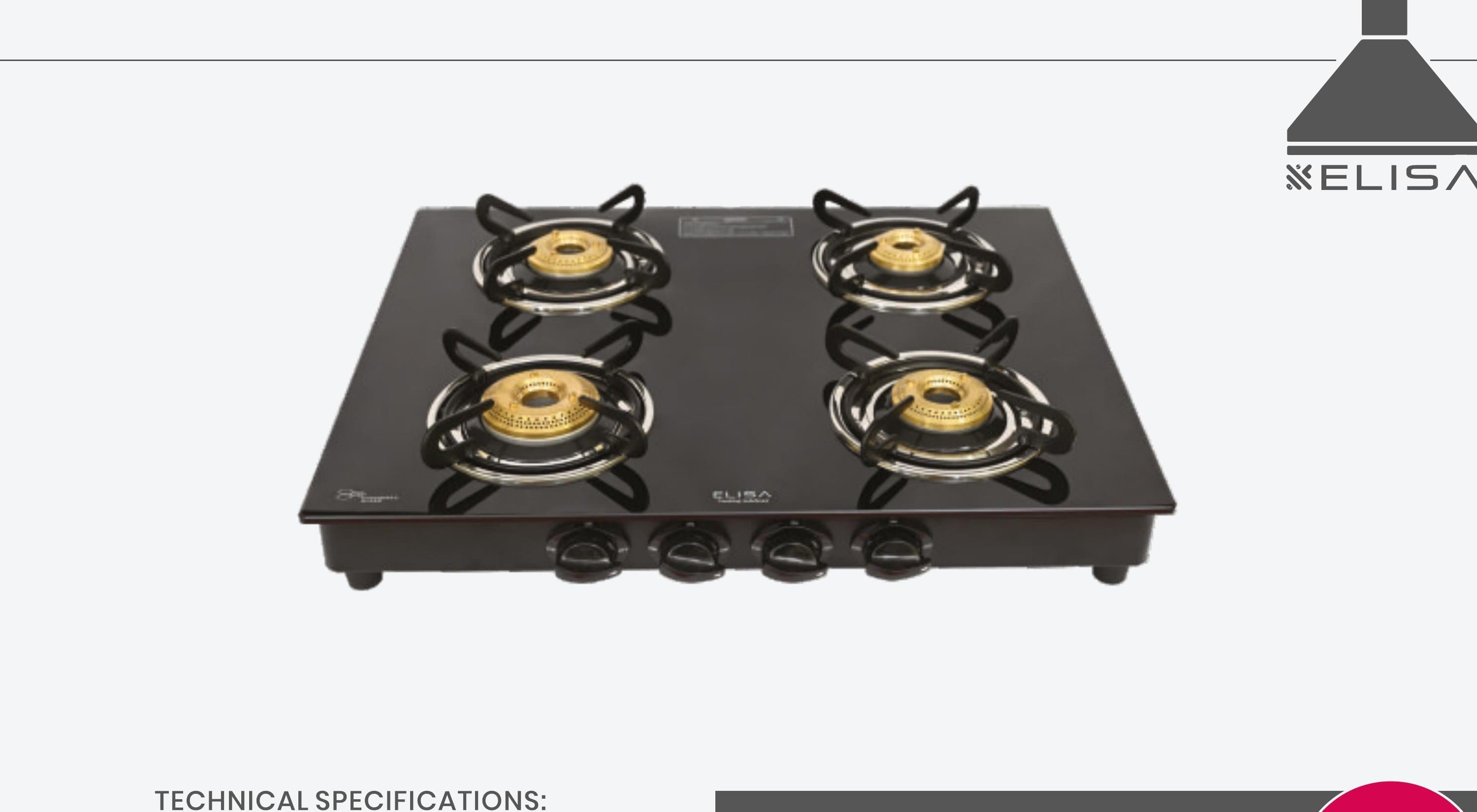 Elisa Flare 4B - Elisa India Gas Stoves