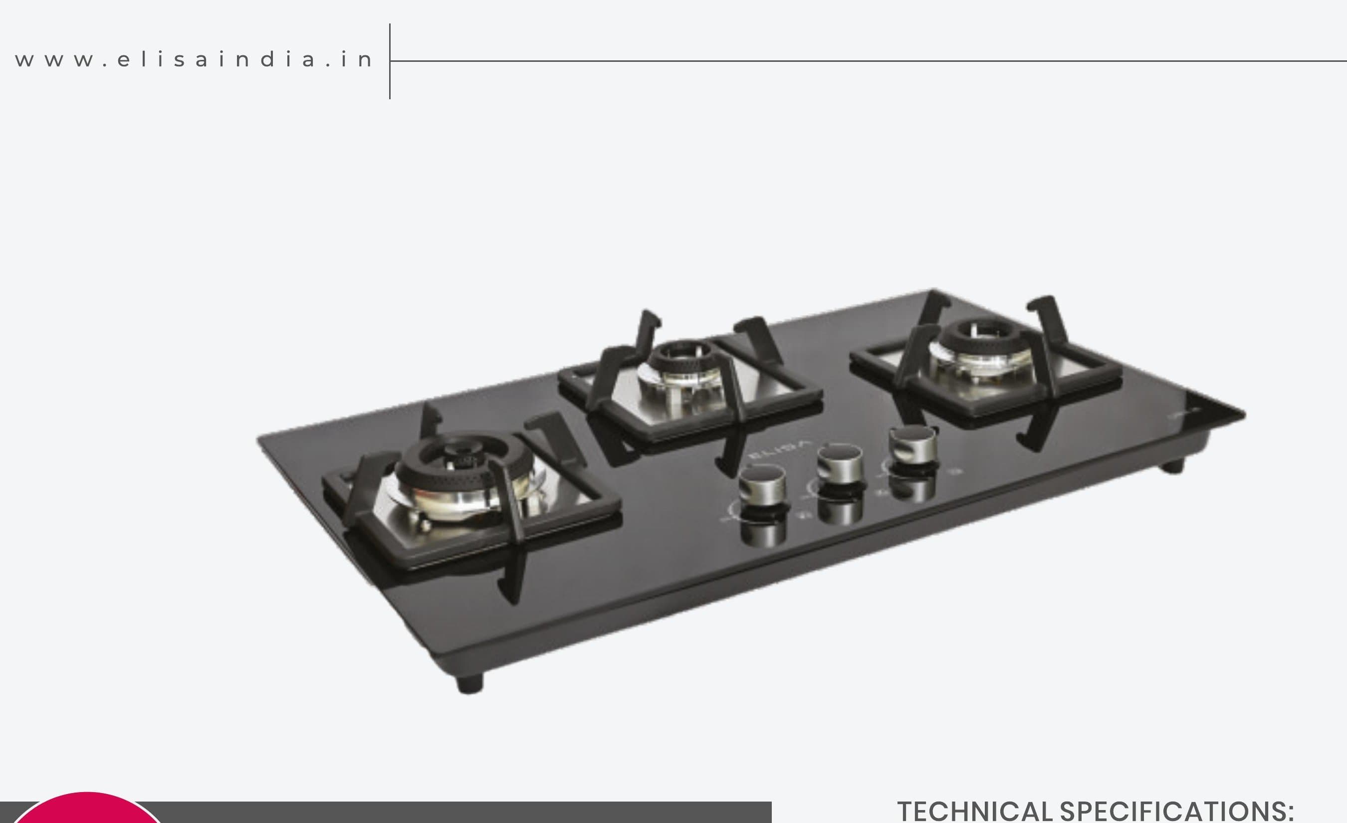 Elisa Lara 3B - Elisa India Kitchen Hobs & Cooktops