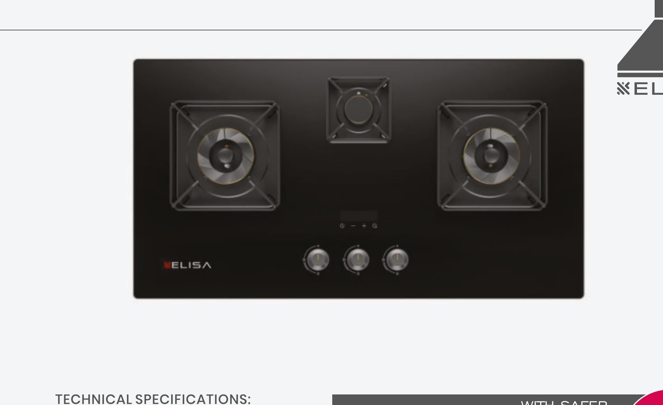 Elisa Leo 3B - Elisa India Kitchen Hobs & Cooktops
